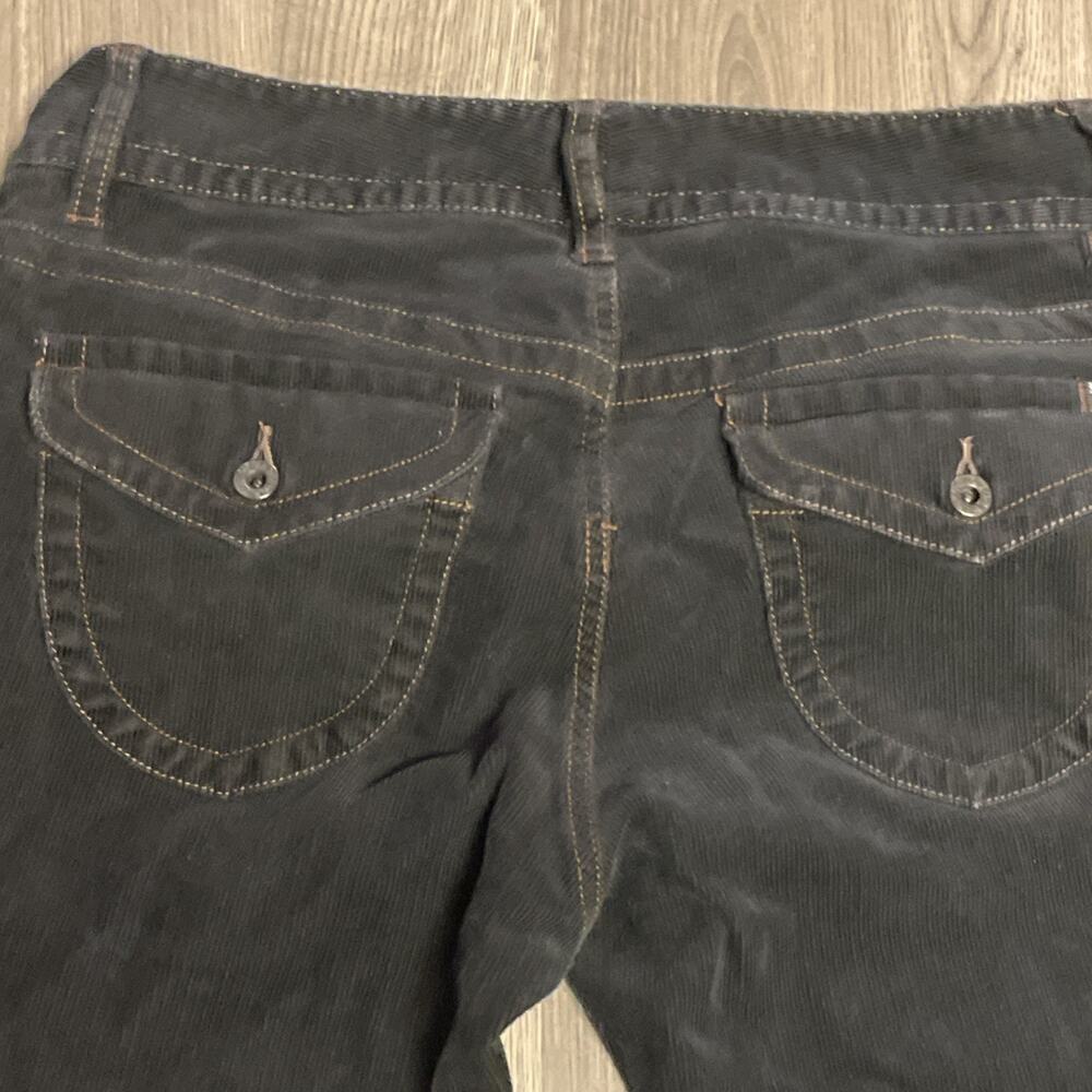 Polo Jeans Co Womens Wendy Jean Corduroy Pants Size 8x30 Black Mid Rise Bootcut - Picture 11 of 13